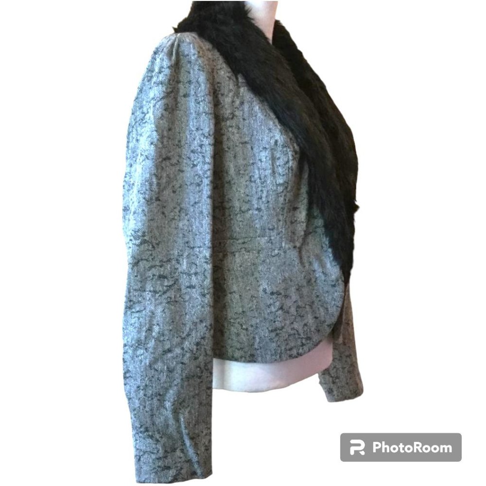 Kimchi Blue Women's Faux Fur Trim Blazer - Picture 3 of 6